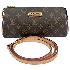 Louis Vuitton Monogram Evaclutch Marrone Pelle