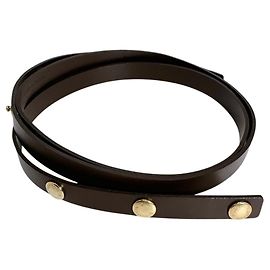Bandoulière en cuir marron Louis Vuitton