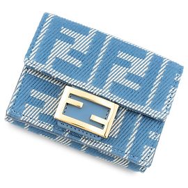 Cartera Fendi Tri-fold de lona