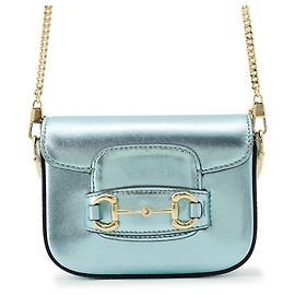 Borsa a tracolla con catena Gucci Horsebit 1955 Nano in pelle