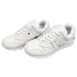 Autre Marque Sangacio x Brandalised "Girl with Balloon" Sneaker aus weißem Leder