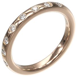 Tiffany & Co. Stacking Band Ring mit 8 Diamanten, 18K Roségold mit Diamanten