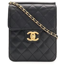 Borsa a tracolla Pochette Chanel Matelassé Coco Mark Chain