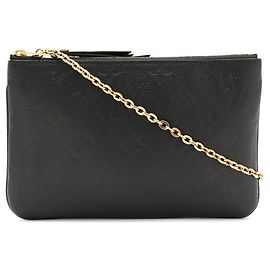 Louis Vuitton Monogram Empreinte Pochette Double Zip Chain Shoulder Bag