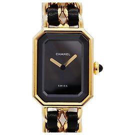 Relógio Feminino Chanel Première M H0001 Mostrador Preto