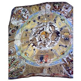 Foulard in seta Hermès "Mythologies des Hommes"
