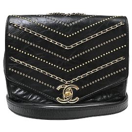 Chanel Vintage Envelope Flap Chevron Calfskin