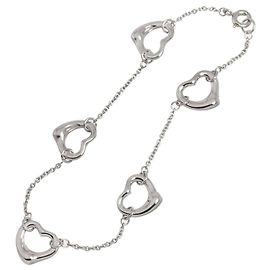 Tiffany & Co. Heart 5P Platinum Bracelet