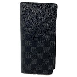 Louis Vuitton Damier Graphite Portefeuille Brazza Long Wallet