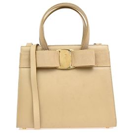 Borsa Tote convertibile Salvatore Ferragamo Vara Bow Leather Small