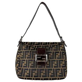 Borsa Fendi Zucca Marrone Pelle e Nylon