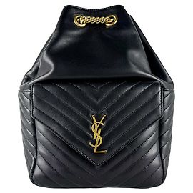 Zaino Saint Laurent Joe in pelle nera