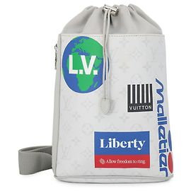 Borsa Sling Monogram Louis Vuitton in White Chalk