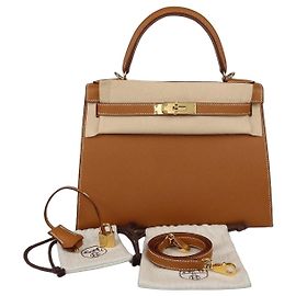 Hermès Borsa Hermes Kelly Sellier 28 Gold Epsom Gold Hardware