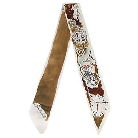Christian Dior Off White Multicolor Seidenschal Surrealiste Mitzah