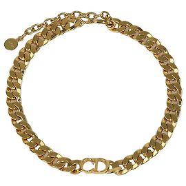 Collana girocollo Christian Dior Gold Tone CD Danseuse Etoile