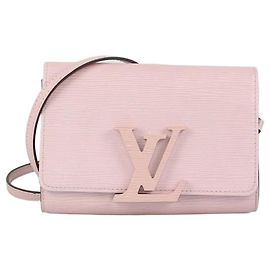 Borsa Louis Vuitton Louise PM in pelle Epi Rose Nacre