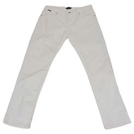 Pantalones Tom Ford de denim blanco de pierna recta