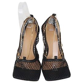 Décolleté stretch in nylon mesh nero Bottega Veneta