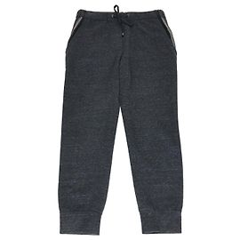 Pantalones Joggers Brunello Cucinelli Grises de Mezcla de Algodón con Cuentas en los Bolsillos