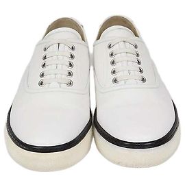 Hermès Hermes Low Top Sneaker aus weißem Epsom-Leder