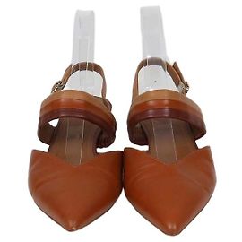 Autre Marque Décolleté slingback basse Maisie in pelle marrone Malone Souliers
