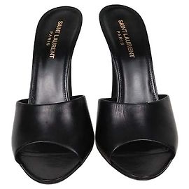Sandali LA 16 in pelle nera Saint Laurent