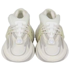 Sneakers basse Balmain White Neoprene and Rubber Unicorn
