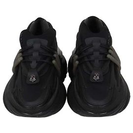 Sneakers basse Balmain Unicorn in neoprene e gomma nere