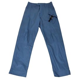 Christian Dior Pantaloni Cargo Dior Homme in Tessuto Tecnico Blu con Dettaglio Tasche e Fibbia