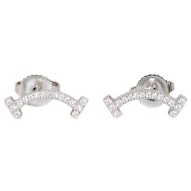 Orecchini Tiffany & Co. Smile in oro bianco 18K e diamanti
