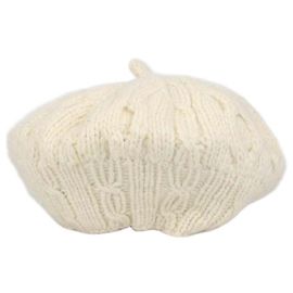Givenchy Cream Wool and Cashmere Knitted Beanie