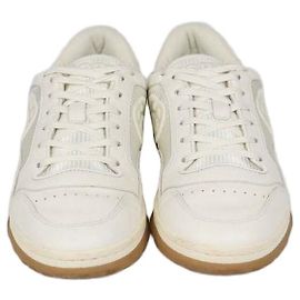 Sneakers basse Gucci Mac80 in pelle e tessuto Off White
