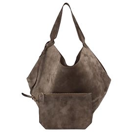 Khaite Borsa Hobo Lotus Medium in camoscio marrone