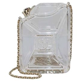 Borsa da sera Chanel Clear Plexiglass Dubai By Night Gas Can