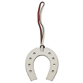 Hermès Ciondolo Paddock Horseshoe in pelle Swift bicolore