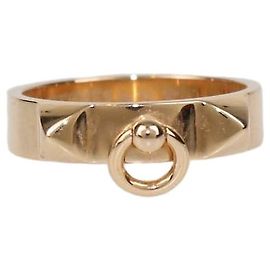 Hermès Anello Hermes 18K Rose Gold Collier De Chien Misura 59