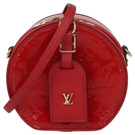 Borsa Louis Vuitton Red Monogram Vernis Mini Boite Chapeau