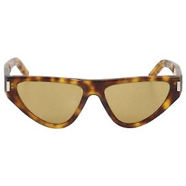 Gafas de sol ojo de gato Saint Laurent en acetato carey marrón