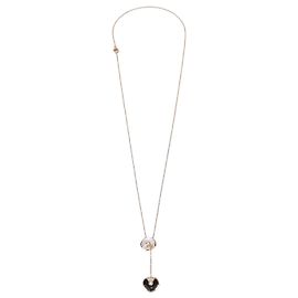 Collana Amulette De Cartier Onice Madreperla Diamanti Oro Rosa 18k XS