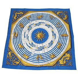 Hermès Lenço Hermes Multicolor Silk Astrologie Forever 90