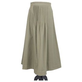 Autre Marque Falda Anna + Maria Olive Drab Cotton Pura