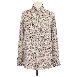 Camisa de manga larga Thea Loro Piana en seda con estampado floral multicolor