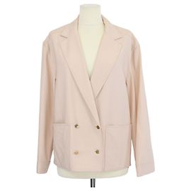 Blazer cruzado Hailee Loro Piana en lana virgen beige