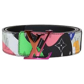 Cintura reversibile Initiales Louis Vuitton x Kid Multicolor Monogram Canvas