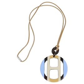 Hermès Collana pendente Hermes Multicolor Lacquered Hord H Equipe