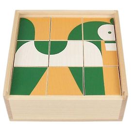 Hermès Hermes Multicolor Maple Wood Animaux Blocks Cube Game