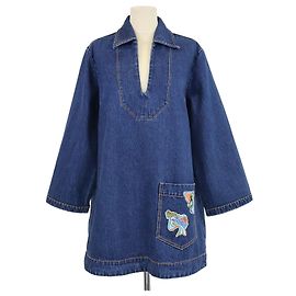 Autre Marque Abito Alemais Blue Denim Patches Speedy Mini