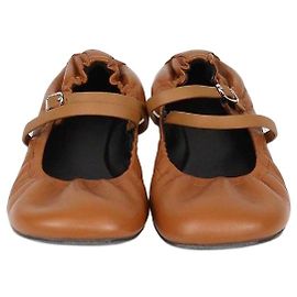 Hermès Hermes Jolly Ballerinas aus Naturel Leder