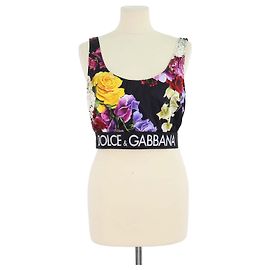 Bralette Dolce & Gabbana de mezcla de viscosa multicolor con estampado floral
